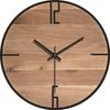 Wood Grain Wall Clock Transparent Minimalist Design Hanging Silent Clock Living Room Office Art Wall Watch Home Decor Hororloge