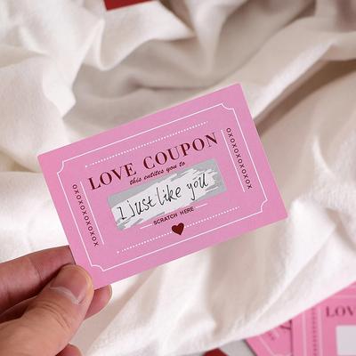 Scratch-Off Love Coupons, 20 Pieces, Diy Valentine'S Day Love Coupons, Creative Birthday Gifts For Boyfriends