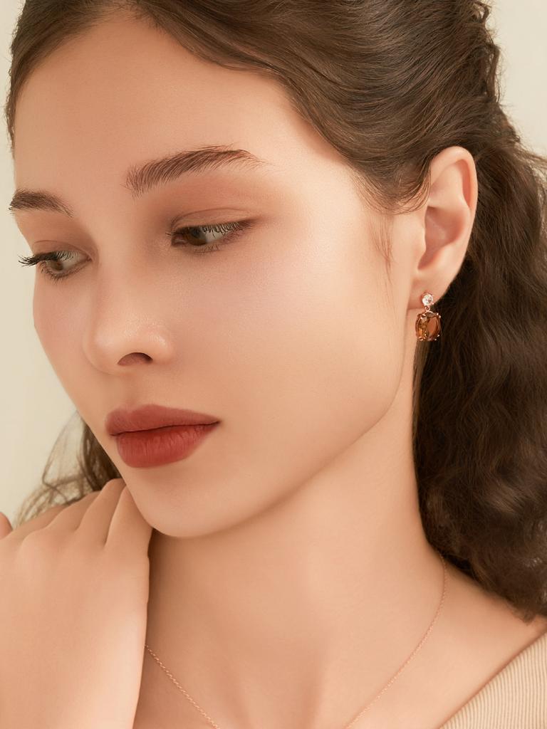 Ellejewelry 14K Gf Bold Cubic Two-Pin Earrings Elgpee582