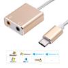 USB Type-C 7.1 External Sound Card Adapter Audio Card USB-C to Jack 3.5mm Earphone Micphone for Laptop Macbook Pro