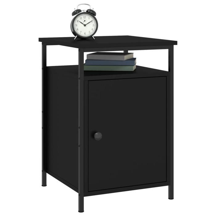 Maison Exclusive - Tables de chevet 2 pcs noir 40x42x60 cm bois d'ingénierie