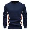 Men's Patchwork Long Sleeve Slim Fit Cotton Hoodie - Autumn 2024 Collection