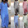 Women's Fashion Summer Spring Short Sleeve POLO-Neck Casual Dresses