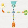 Cross-border Dinosaur Water Spray Spinner Toy for Infants & Toddlers - Fun Bath & Shower Play