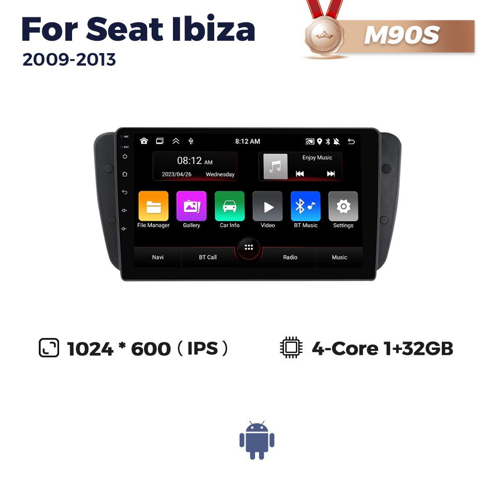 Navifly Wireless CarPlay Car Radio For Seat Ibiza 6j 2009 2010 2011 2012 2013 Multimedia Video DSP Player GPS 2Din Autoradio RDS