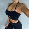 Fancy Sports Intimates Female Shockproof Push-up Beauty Back Quick-Drying Yoga Jacket Sexy Halter Spaghetti Strap Bra Outwear