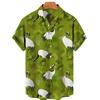 Men Retro Shirt Leisure Printed Cotton Floral Casual Dress Oversized Hawaiian Imported Clothing Arrivals Hipster