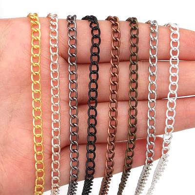 10Yards/Roll Metal Iron Chain Necklace Link Chain Bulk Chain For Jewelry Making Findings DIY Necklace Bracelet Chain Accessories