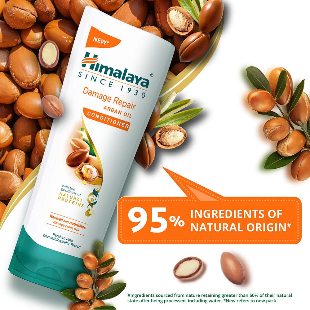 Himalaya Damage Repair Argan Oil Conditioner 80ml For Smooth Soft Hair And Frizz Control With Natural Protein Care