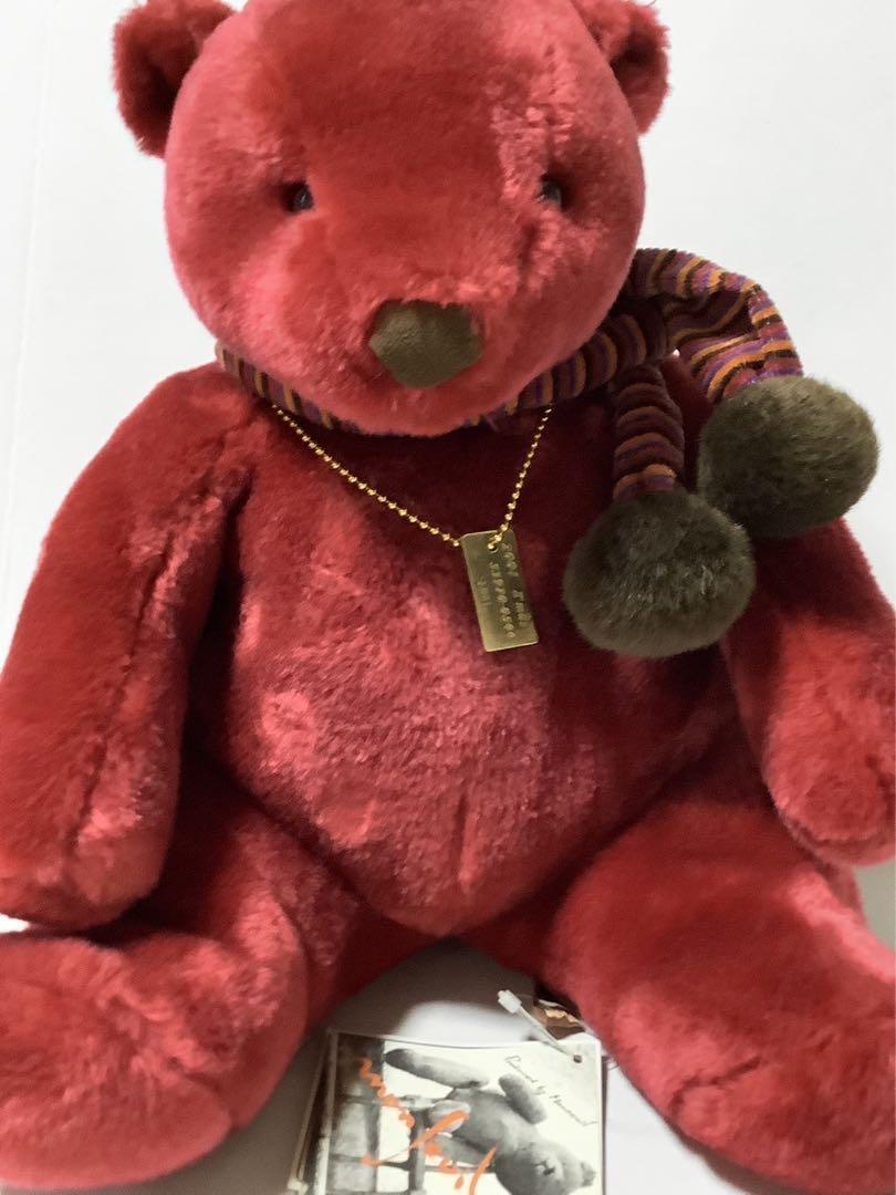 

[USED] Rare Vintage Monseuil Teddy Bear Gold Plated