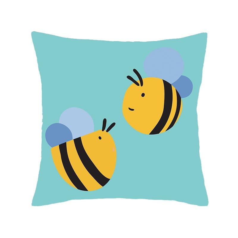 Juste de coussin de luxe avec imprimé animal de dessin animé, petit tigre mignon, taie d'oreiller, décoration d'intérieur, bureau, canapé, voiture