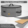 Hat Box with Adjustable Shoulder Strap Zipper Closure Large Capacity Men Women Hat Storage Bag Foldable Portable Hat Organizer