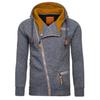 Hoodie Men Autumn Casual Solid Long Sleeve Mens Hoodies Sweatshirts Slim Zipper Hoody Sweatshirt Men Hooded Streetwear