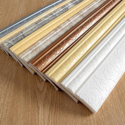 230 x 10 cm samolepiaci okraj nástennej lišty 3D kvetinová nálepka na tapetu Strop DIY Home Decor