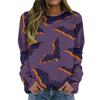 Autumn and winter new women's clothing 3D digital printing fashion casual personality crew neck long sleeve Halloween sweater