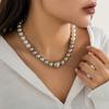 Imitation Pearl and Big Ball Beaded Choker Necklace for Women Short Beads Chains Collar On Neck Accessories 2026 Fashion Jewelry