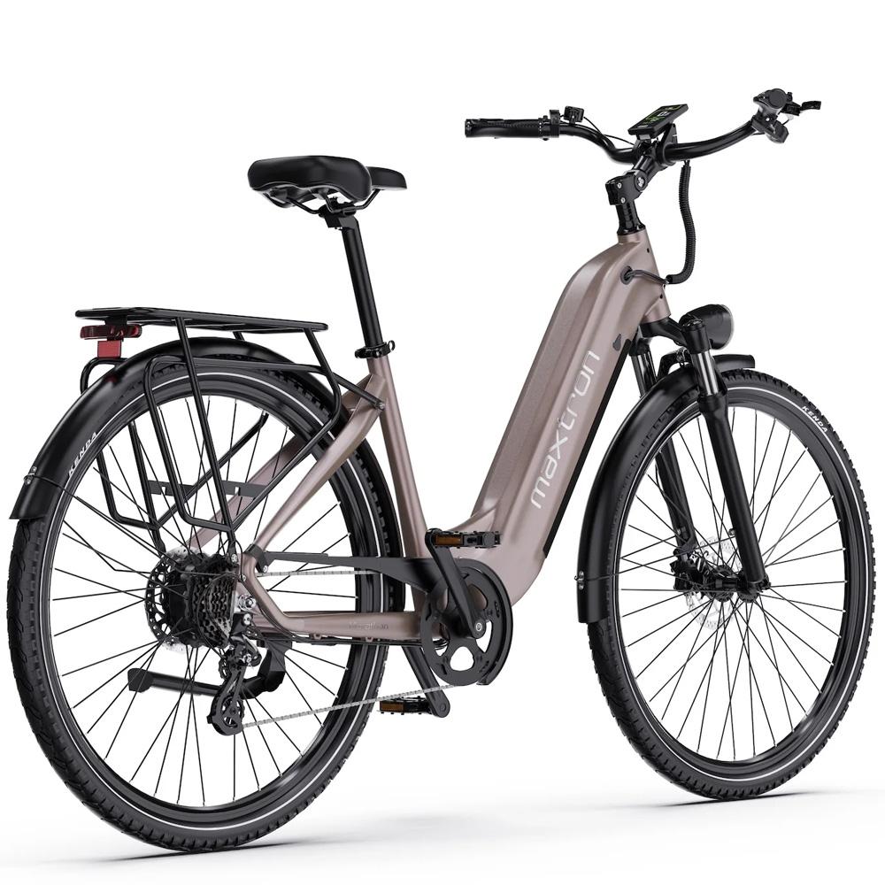 Electric Bicycle Maxtron Marathon Top Speed 25Km/h 28" Tire City Electric Bike For Adult 36V 22.5Ah Dual Disc Brakes 7 Speed Max Load 120Kg