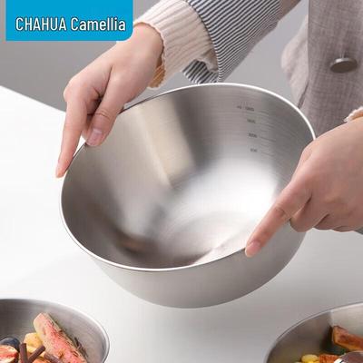 Chahua 304 Stainless Steel Mixing Bowl with Measurements