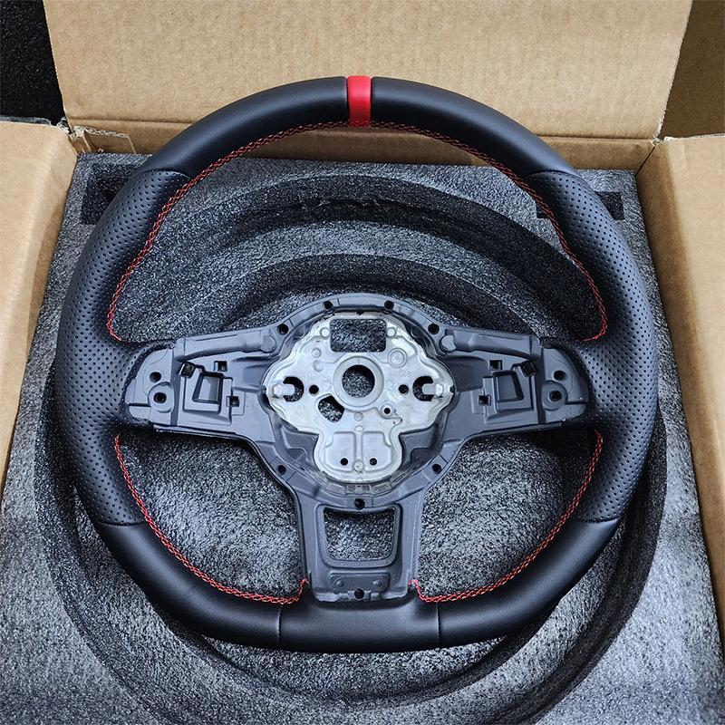 Kohlefaser Lenkrad Leder Sport Für Volkswagen Tiguan Golf 7 7.5 GTI GTE 2013-2019 Persönlich Angepasstes Autozubehör