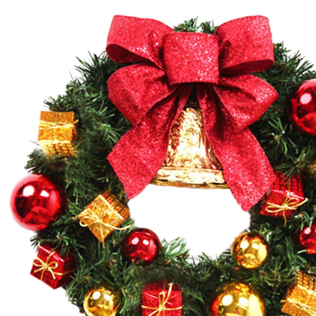 Artificial Christmas Wreath Front Door 30cm Housewarming Holiday Garland Decoration for