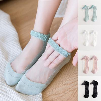 Women  Breathable Stocking Fashion Floral Mesh Patchwork Summer Thin Socks
