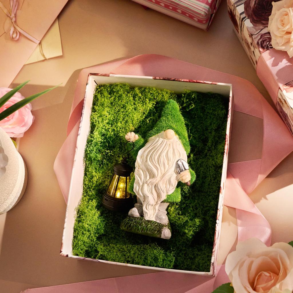 Valery Madelyn Solar Garden Earth Gardening Interior Garden Outdoor No Batteries 20cm Light, Outdoor, Waterproof, Gnome, Fairy, Accessory, Ornament,