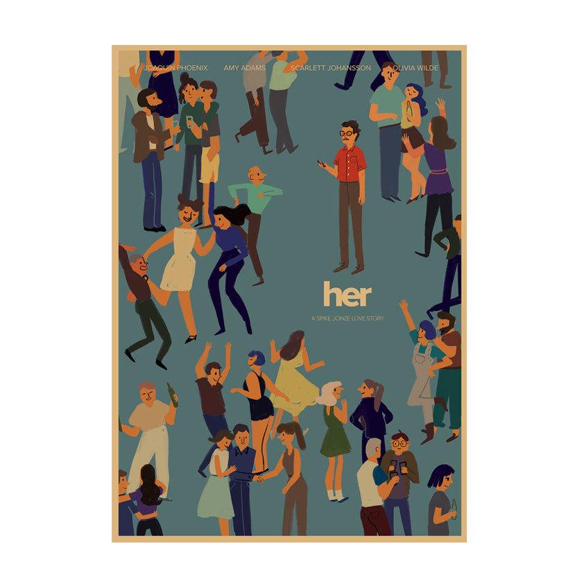 

Her She Cloud Lover Romantic Movie Poster - Retro Cafe Wall Art 29.7X42cm (A3 size)
