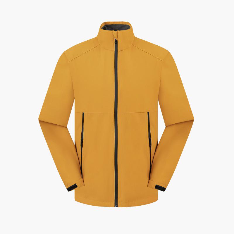 

Autumn Stand-Up Collar Windbreaker: Casual Solid Color, Windproof, Sun Protection, Long-Sleeved Youth Jacket. L