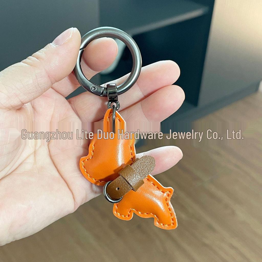 Handmade French Bulldog Pendant: Cute, High-Grade Keychain Accessory for Couples