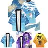Demon Slayer Cartoon Printed Top Agatsuma Zenitsu Tanjiro Kamado Cosplay Costume