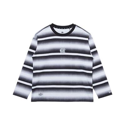 SS22 MLB Color Block Gradient Striped Crew Neck Long Sleeve T-Shirt Unisex Tops 13095658