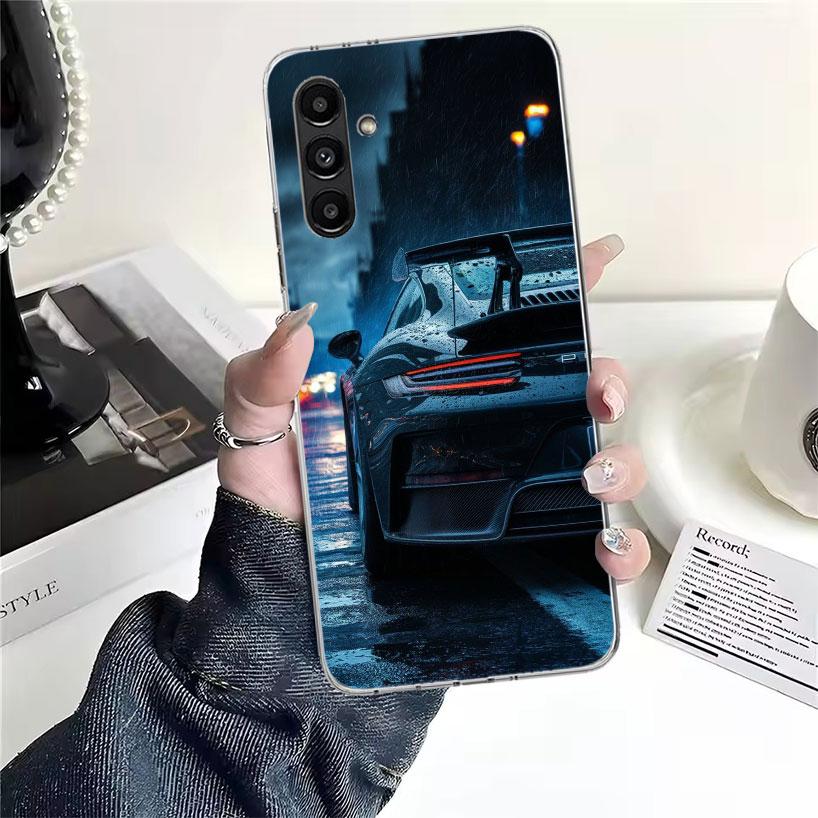Sports Car 911 Phone Case For Samsung Galaxy A13 A14 A15 A16 A17 A53 A54 A55 A56 A57 A33 A34 A35 A36 A37 A23 A24 A25 A26 Galaxy