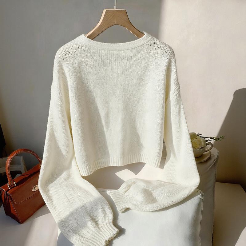 2025 Trendy Autumn/Winter V-Neck Long Sleeve Bowknot Cardigan for Women