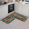 2 stücke Weihnachten Teppich 17*24in/17*47 In Tufted Rutschfeste Badezimmer Haustür Schlafzimmer Küche Wohnzimmer Matte Teppich
