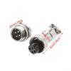 1 Set GX12 2/3/4/5/6 Pin Panel Mount Metal Aviation Wire Connector Male & Female Circular Aviation Plug Socket
