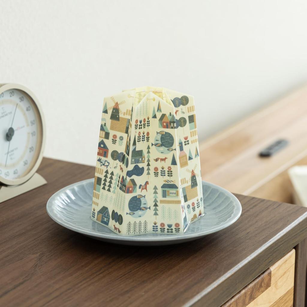 Sekisui Jushi Natural Evaporative Eco Humidifier with Replacement Nordic Life H15 X W43cm Filter, WS-NRF, Unfolded,