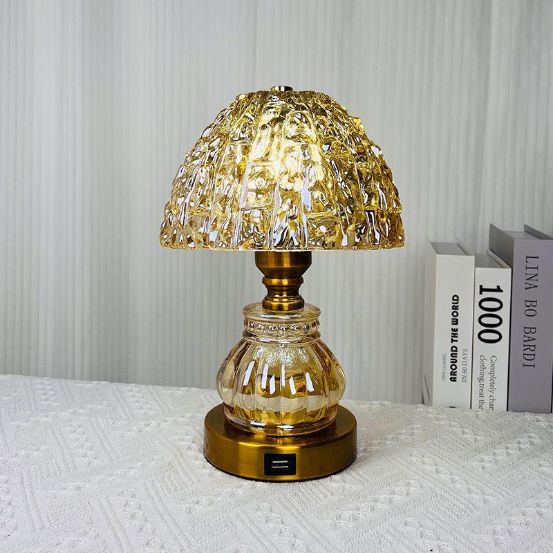 European Luxury Crystal Table Lamp Warm Home Bedroom Living Room Decorative Night Light Romantic Bedside Atmosphere Lamp