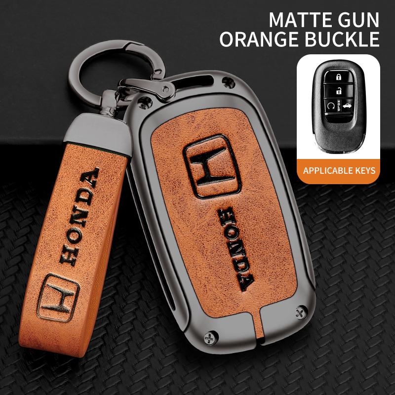Fashion Car Key Case Cover for Honda Crv Binzhi Ling Pai XRV Xiangyu Smart Remote Protector Keychain Interior Accessories