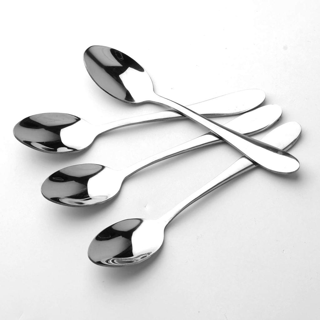 12pcs Stainless Steel Tea Dinner Server Spoon and Cake Fruit Forks Kitchen Accessory Wedding Party for Dessert, Salad, Appetizer, Cocktail(6 Forks +