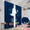 2pcs,2D Plane Printing Creative Curtains Halloween Ghost (15) Polyester Fabric (without Rod) Versatile All Perfect for Bedroom,
