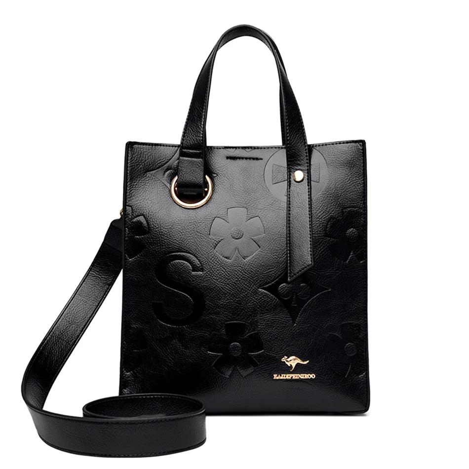 

Роскошные сумки женские сумки дизайнерская сумка через плечо из искусственной кожи с верхней ручкой для женщин высокое качество женская сумка через плечо сумка чёрный