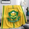 South Africa national football Printed Flannel Blanket, soft throw for bedroom sofa, washable,soccer fan merchandise, great gift.