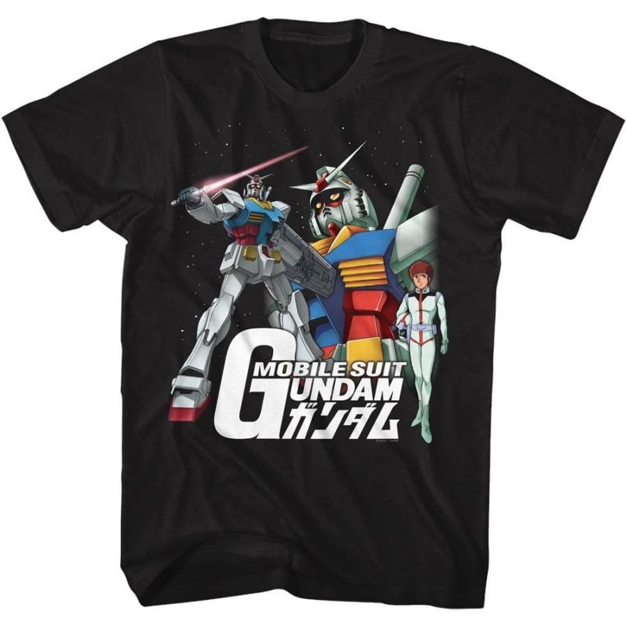 Gundam - Мужская футболка с коротким рукавом и коллажем мобильных доспехов S
