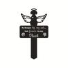 Animal Wrought Iron Floor Silhouette for Outdoor Courtyard and Lawn Decoration