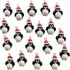 20X25mm Animal Pendant Resin Cartoon Penguin Pendant Charms Light Weight   For Earring
