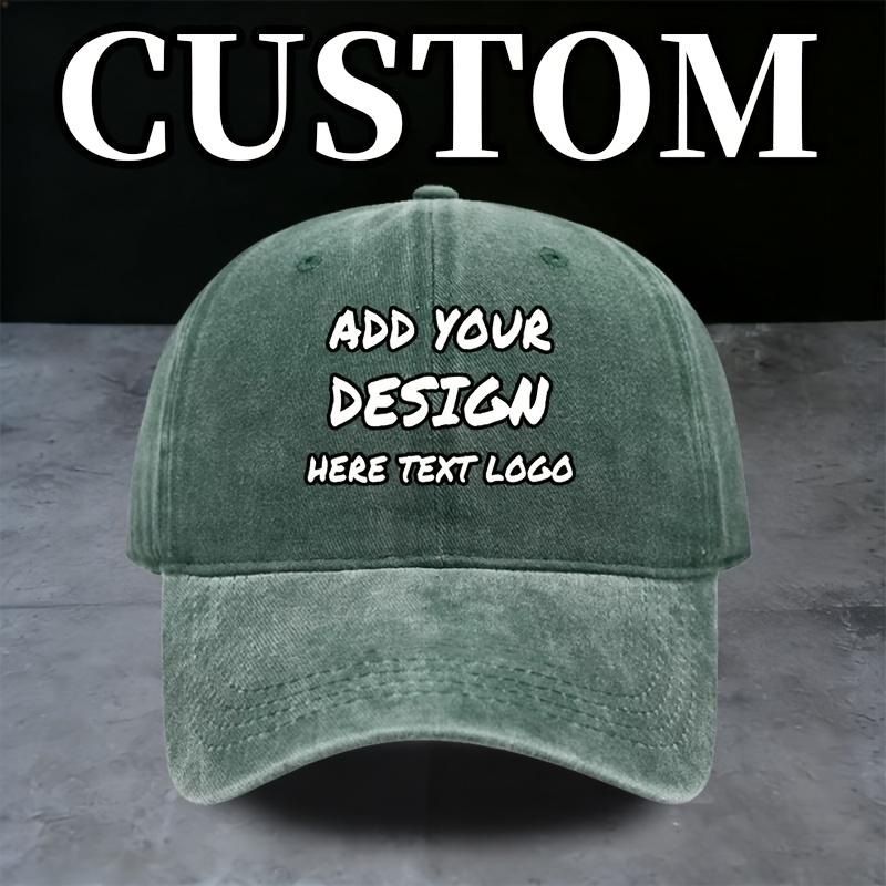 A Customizable Washable Baseball Cap Adjustable Cap Suitable for Unisex and Women Personalize with Your Text Photo or Logo Av 1pc&1pc