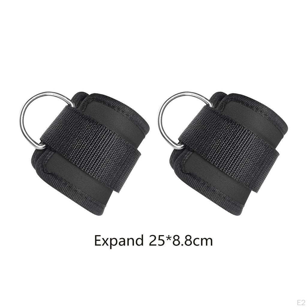 1 Pair Ankle Strap for Cable Machines, Gym Workout Kickback Cuffs, Leg Glute Attachment Straps