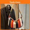 Chic Soft Nylon Crossbody Bag Featuring Stylish Stripes And Spacious Interior Design