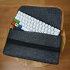Large Capacity Keyboard Carrying Case Soft Mechanical Keyboard Bag Keyboard Felt Bag  Home