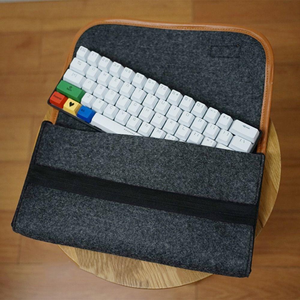 Large Capacity Keyboard Carrying Case Soft Mechanical Keyboard Bag Keyboard Felt Bag Home